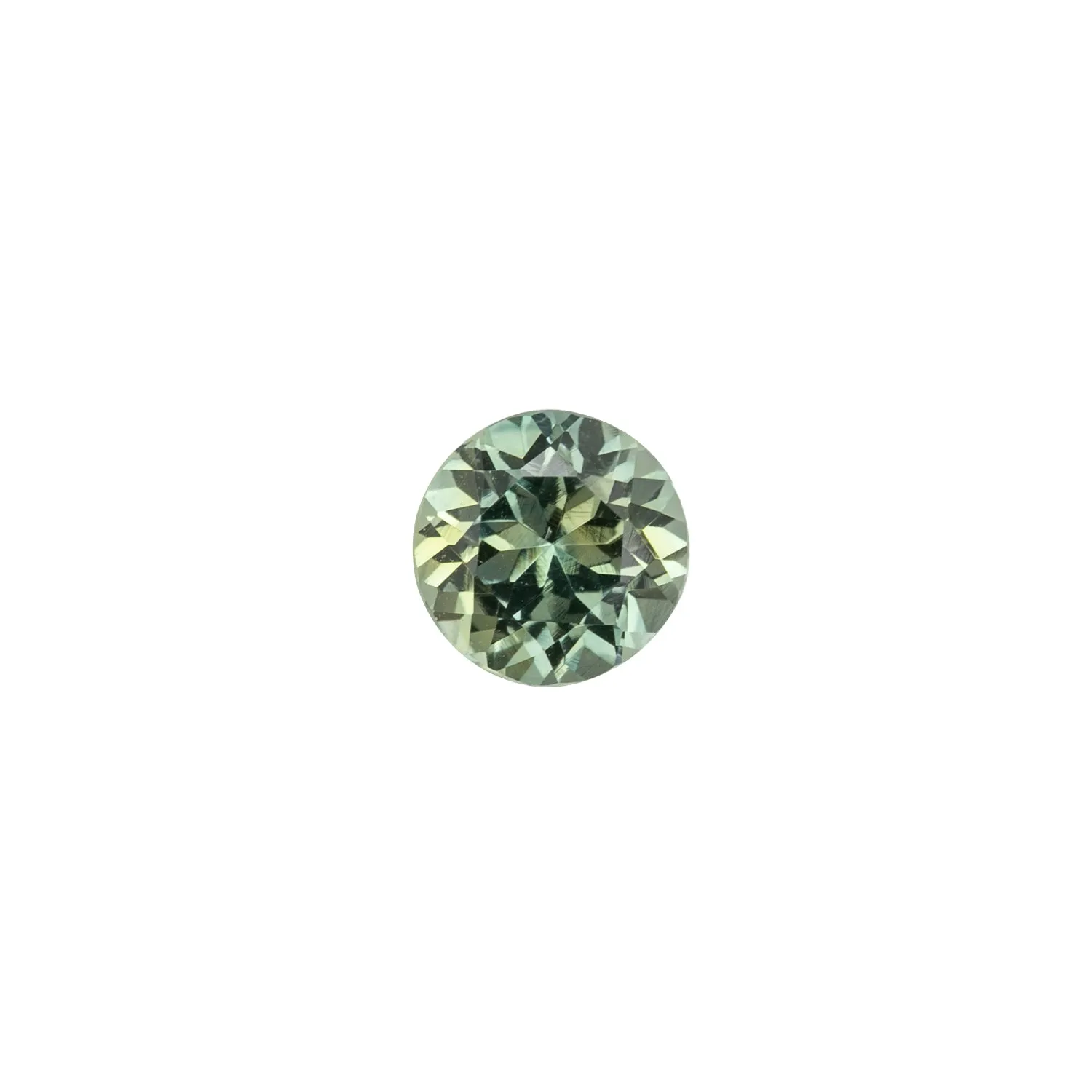 1.16ct Round Cut Parti Light Green Yellow Montana Sapphire SR280