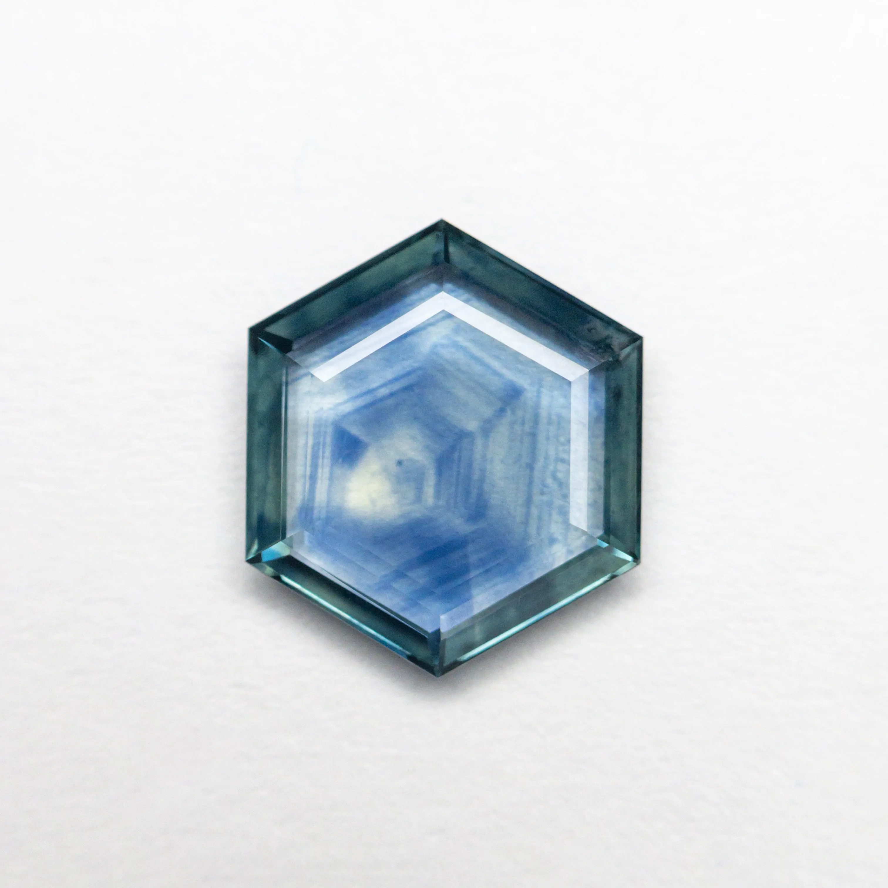 1.27ct 8.63x7.44x1.77mm Hexagon Portrait Cut Sapphire 23469-03