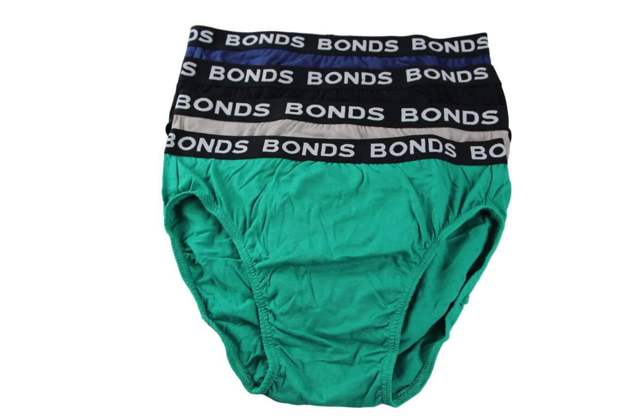 20 X Bonds Mens Hipster Briefs Multicoloured/Black Band As1