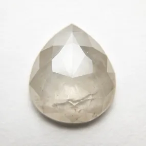 2.62ct 11.17x9.79x2.97mm Pear Rosecut 18386-17 hold D1539