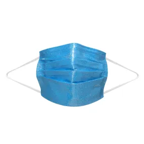 3-Ply Face Masks, Sky Blue Shine