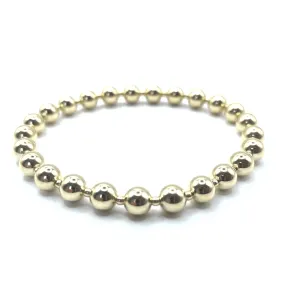 6mm+2mm+6mm Gold Filled Waterproof Dimension Bracelet 6.5-7