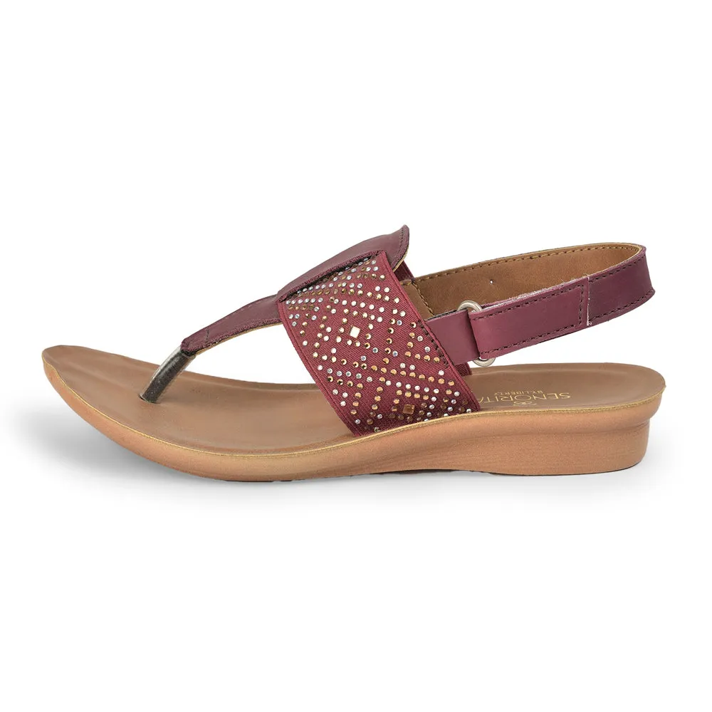 AHA Casual (Cherry) Sandals For Kids DOLLY-8 By Liberty