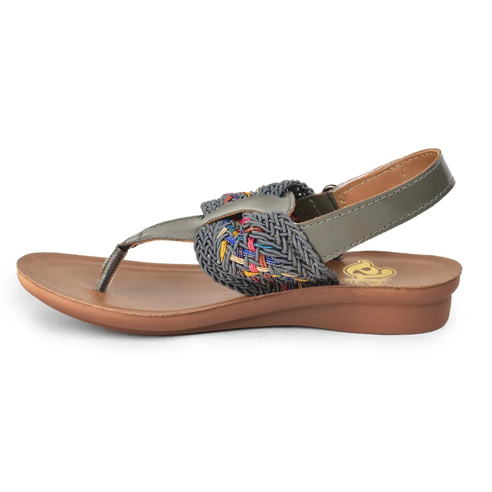 AHA Casual Grey Sandals For Kids DOLLY-9 By Liberty