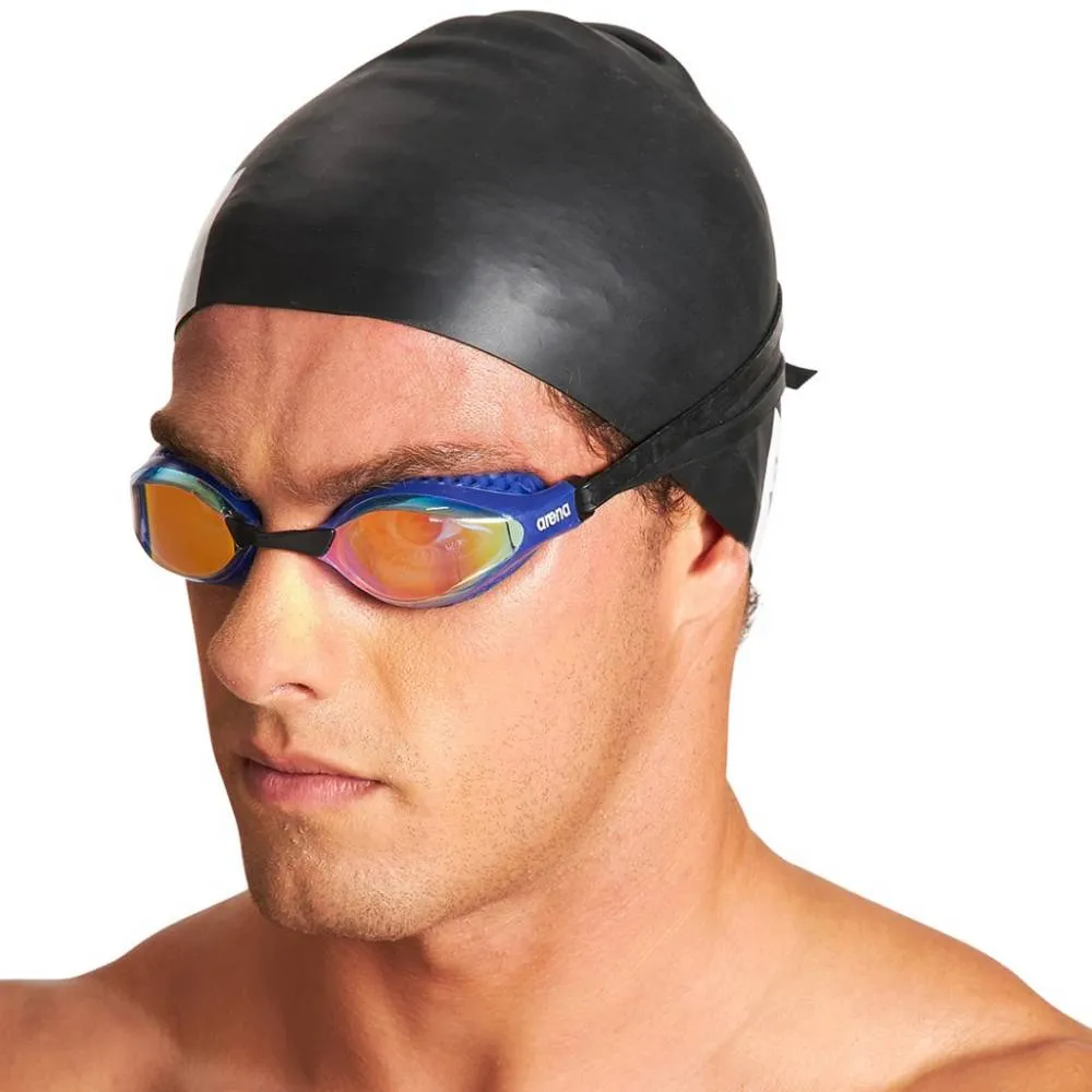 ARENA Adult Air Speed Mirror Swimming Goggle (Yellow/Copper/Blue)