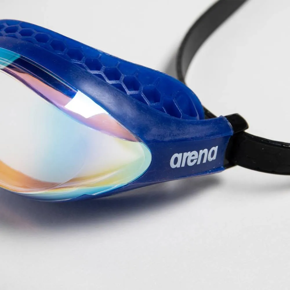 ARENA Adult Air Speed Mirror Swimming Goggle (Yellow/Copper/Blue)