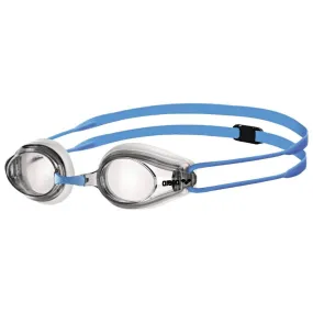 ARENA Junior's Tracks Swimming Goggle (Clear/Clear/Light Blue)