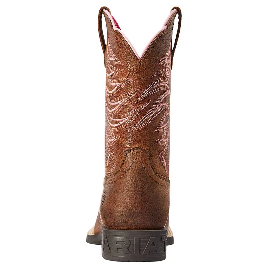 Ariat Girl's Wide Square Toe Firecatcher Boots