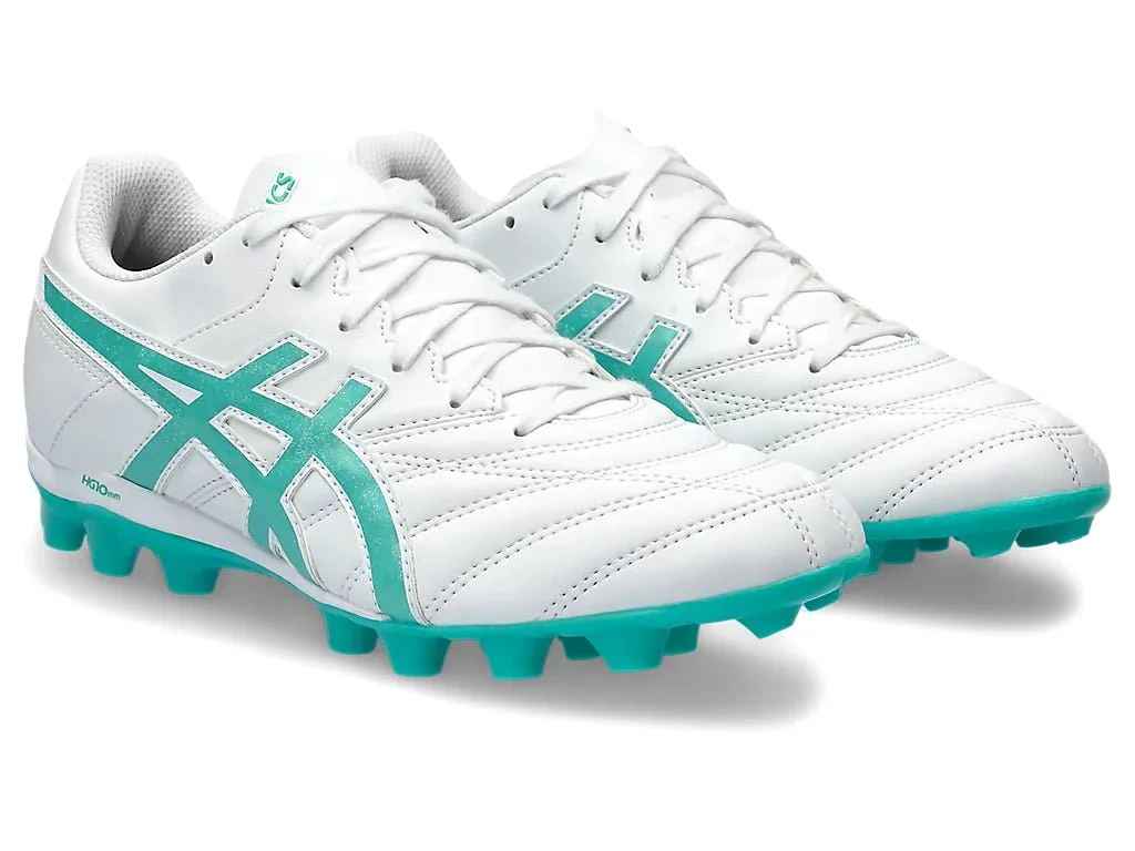 ASICS JUNIOR LETHAL FLASH WHITE/GREEN FOOTBALL BOOTS