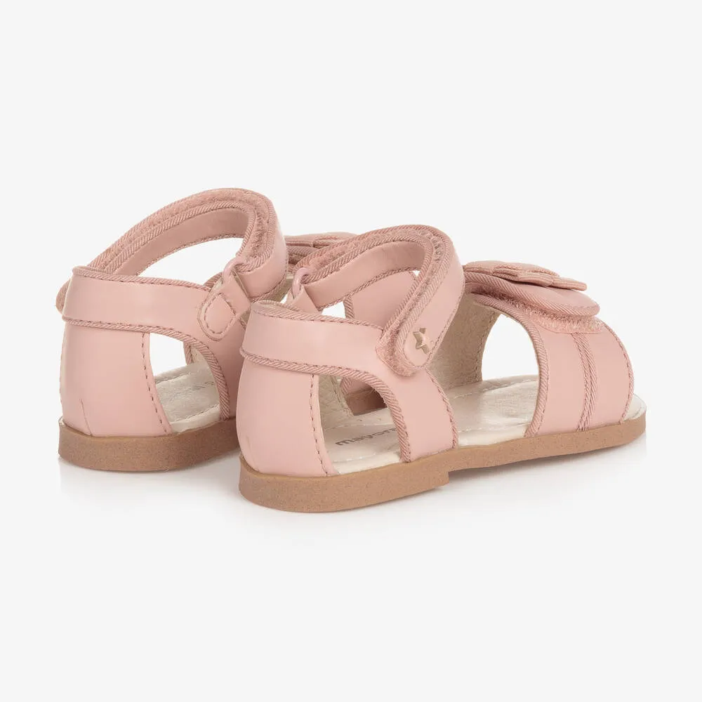 Baby Girls Pink Velcro Sandals