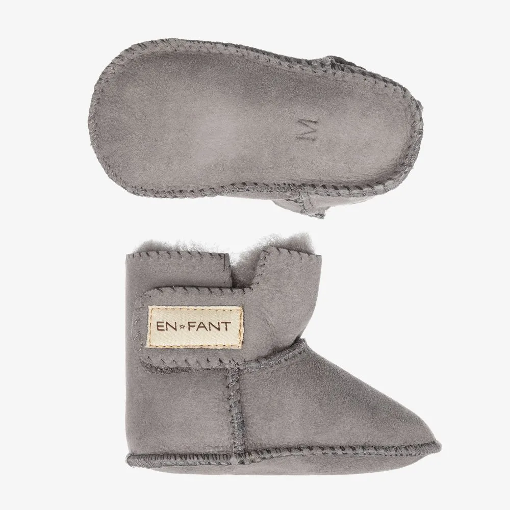 Baby Grey Sheepskin Boots