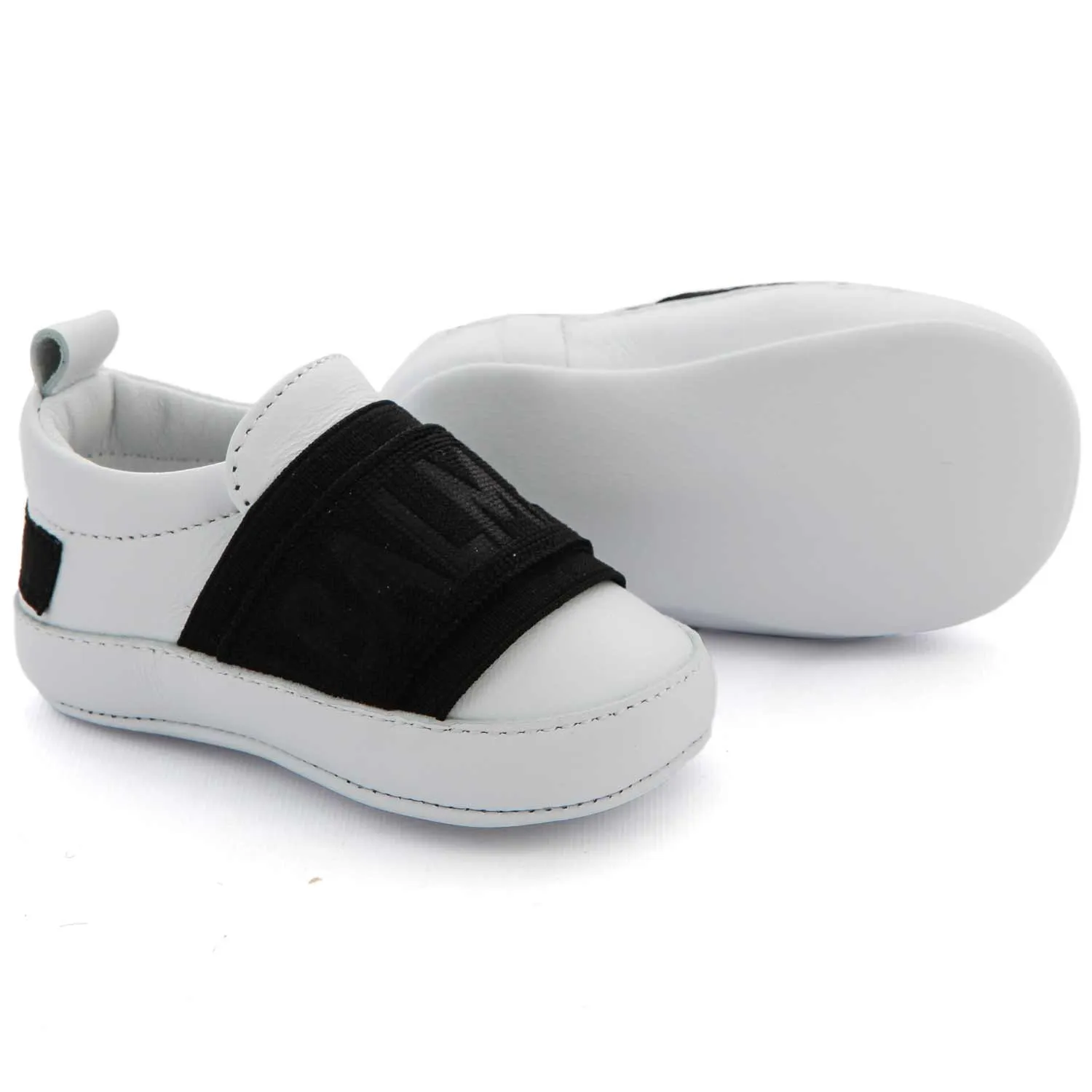 Balmain White And Black Baby Unisex Sneaker Shoe