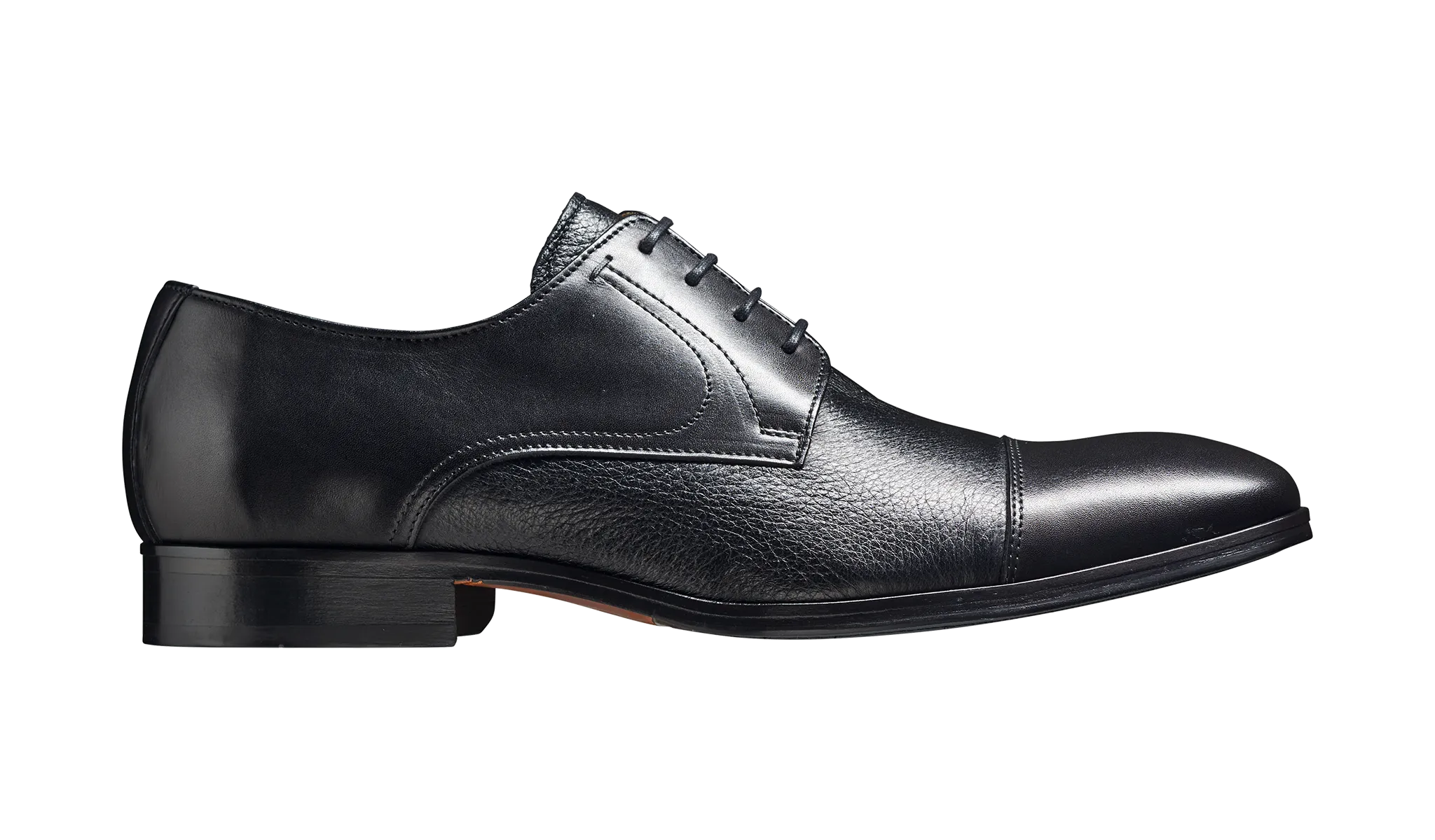 Barker Southwold Toe-Cap Shoe -  Black Calf