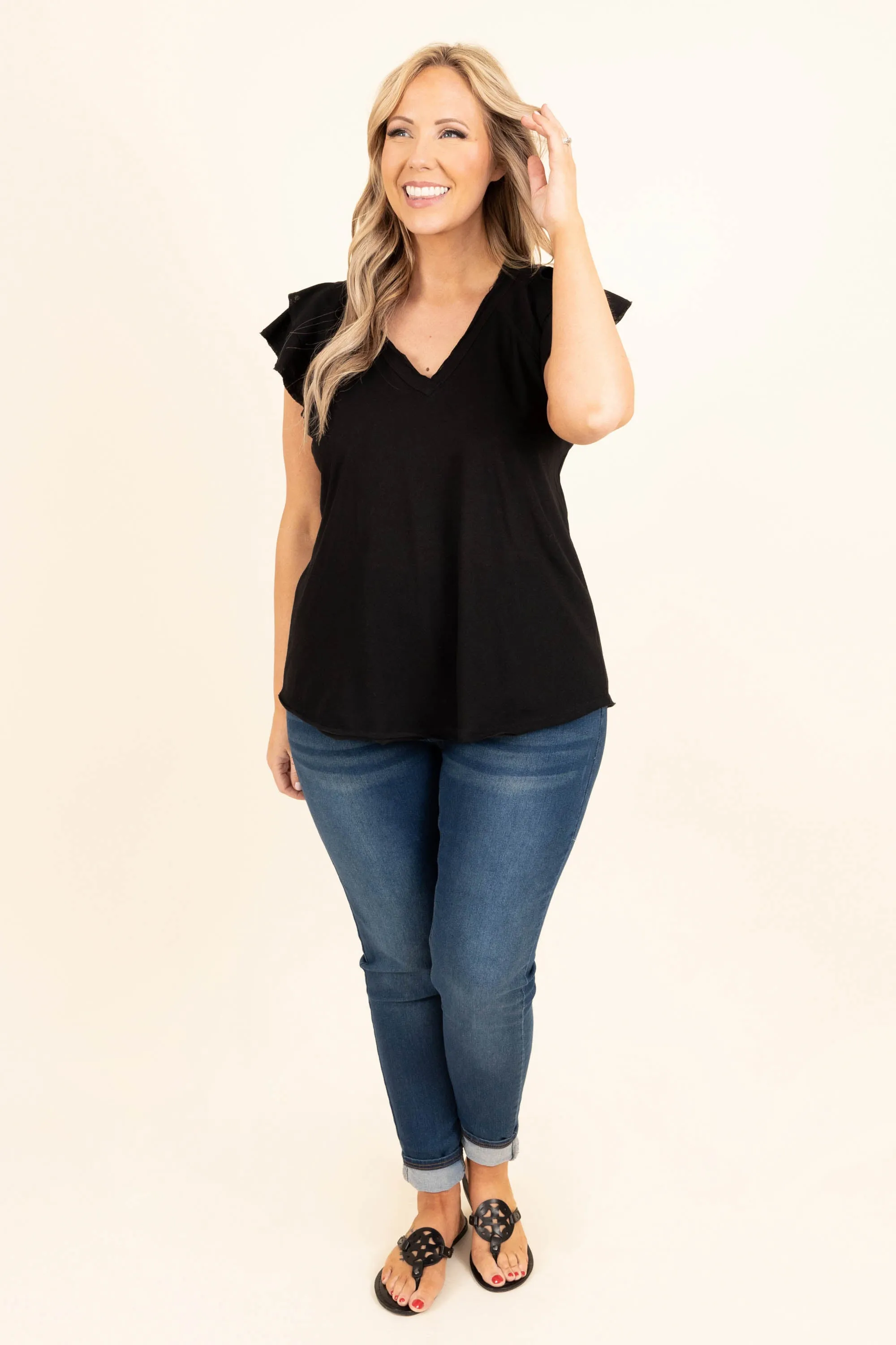 Belonging In Dreams Top, Black