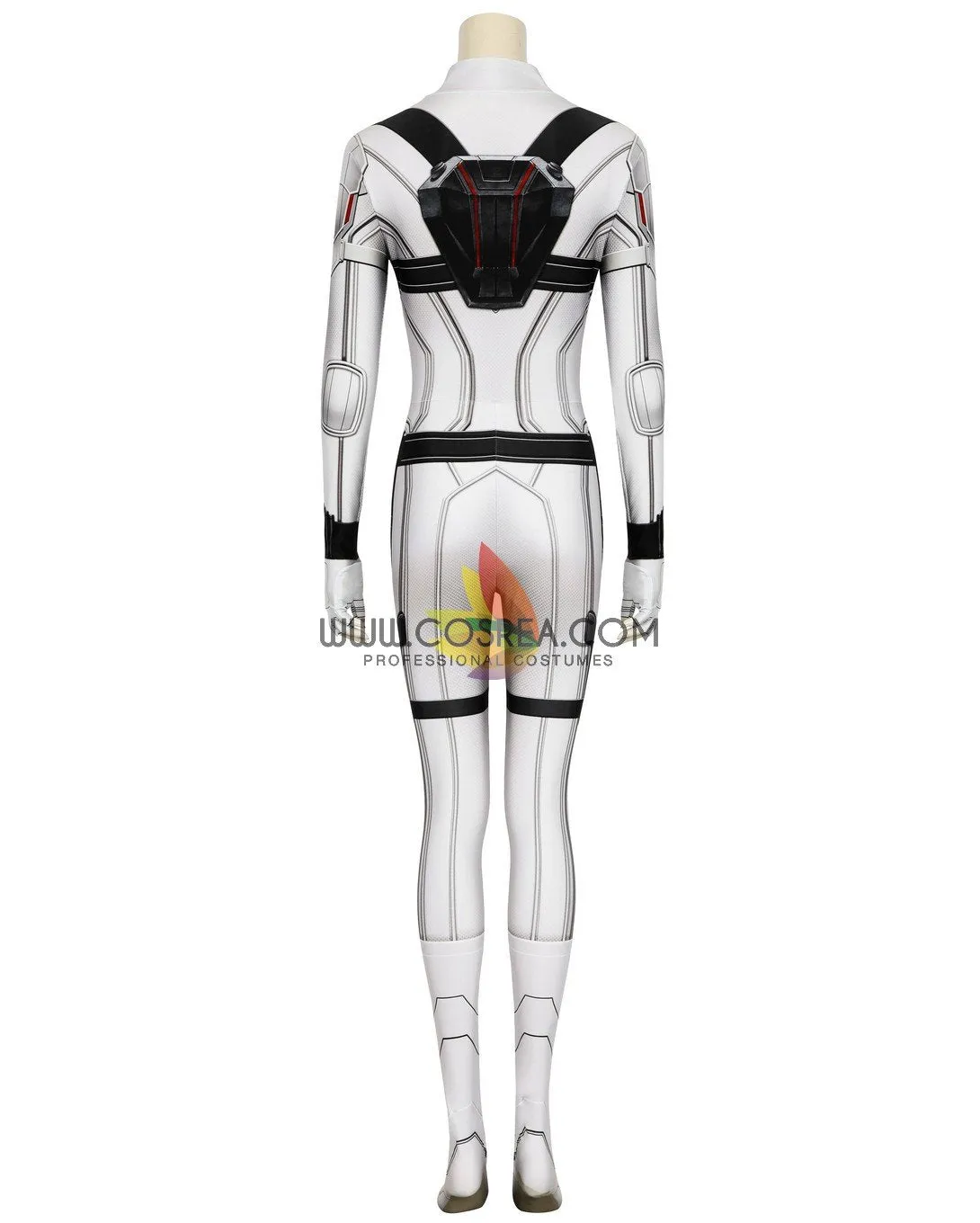 Black Widow 2021 Movie White Digital Printed Cosplay Costume