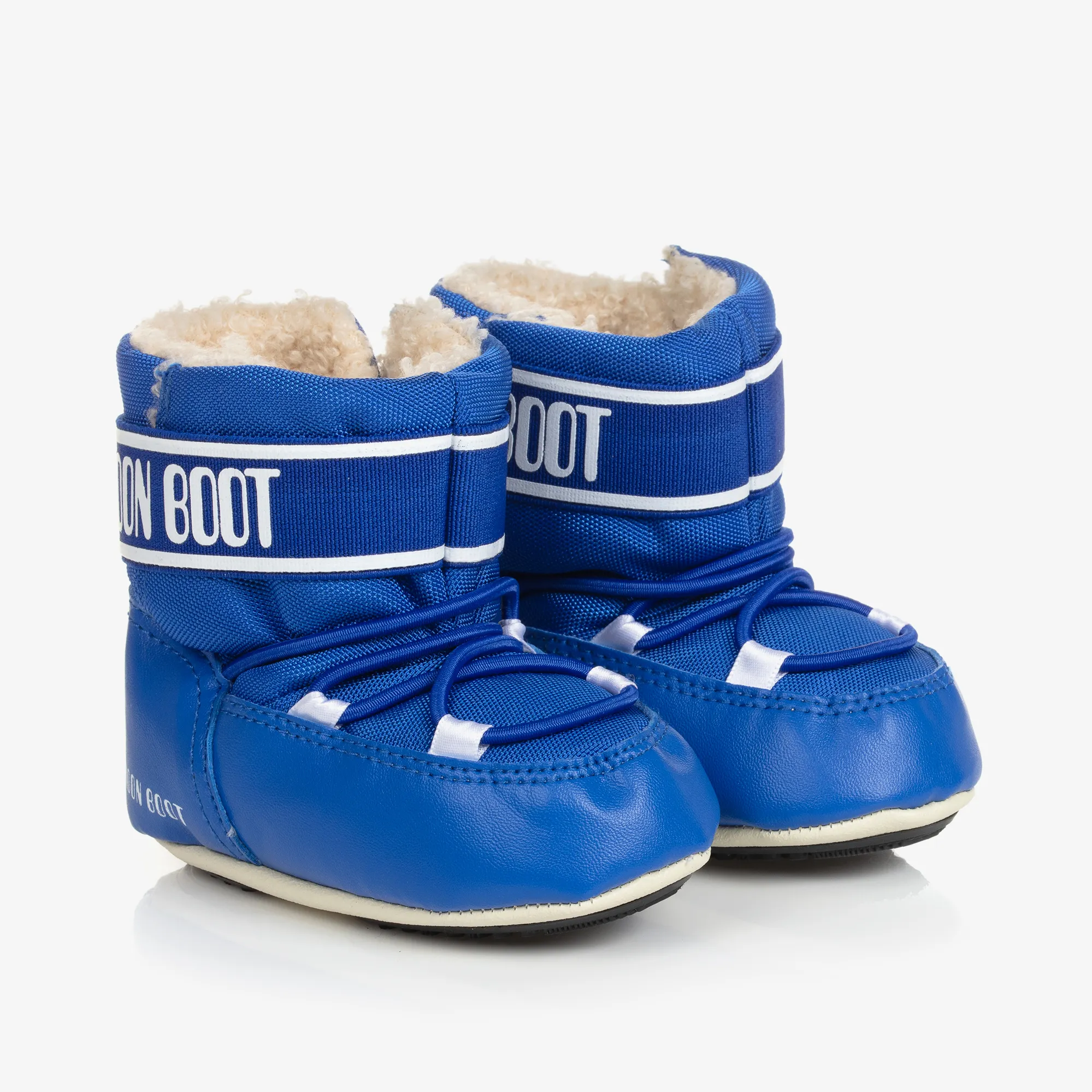 Blue & White Baby Moon Boots