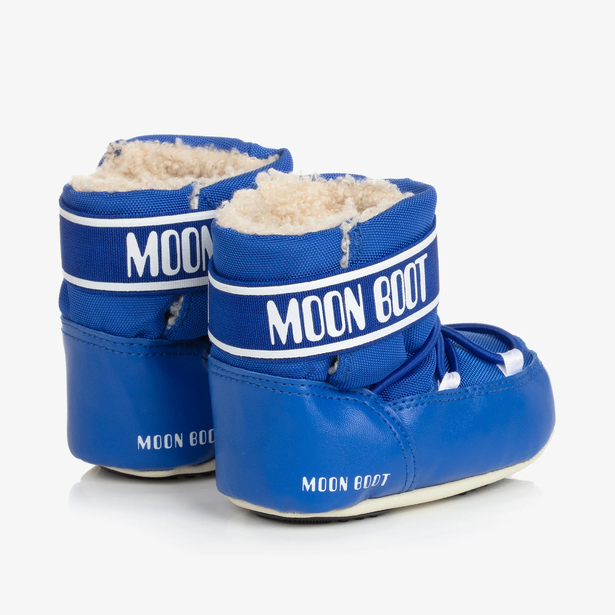 Blue & White Baby Moon Boots