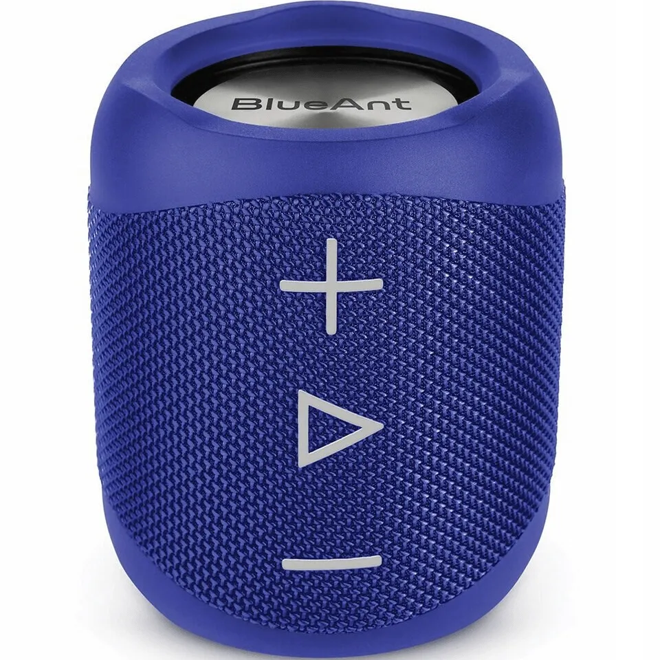 BlueAnt X1 Portable Bluetooth Speaker Compact 14W 10 Hours Play Time Blue