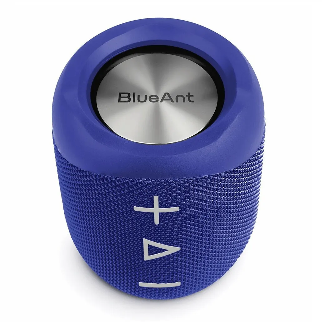 BlueAnt X1 Portable Bluetooth Speaker Compact 14W 10 Hours Play Time Blue