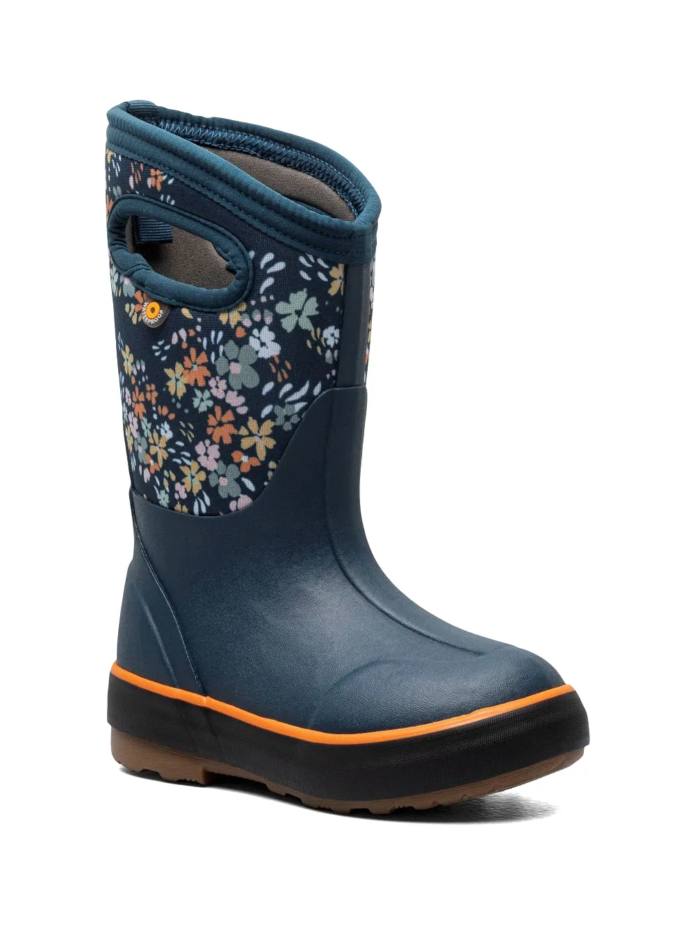 'BOGS' Kids' Classic II Water Garden Insulated WP Rainboots - Indigo Multi