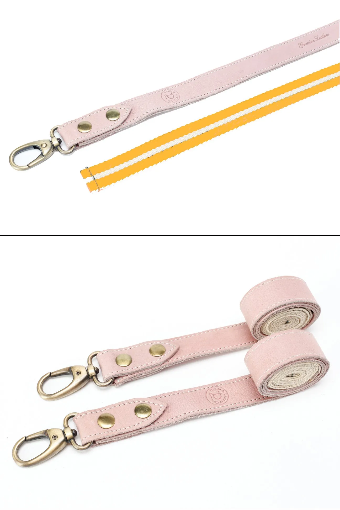 Bondi Charcoal grey / Pink leather with Yellow dual tone