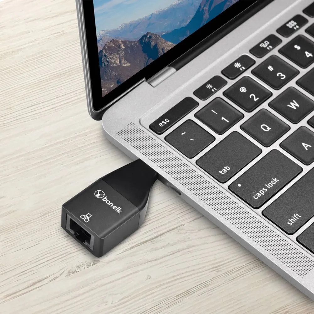 Bonelk USB-C to Gigabit Adapter (Black)