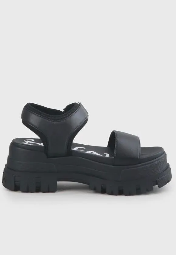 Buffalo - Jojo Platform Imi Nappa Black - Girl Sandals