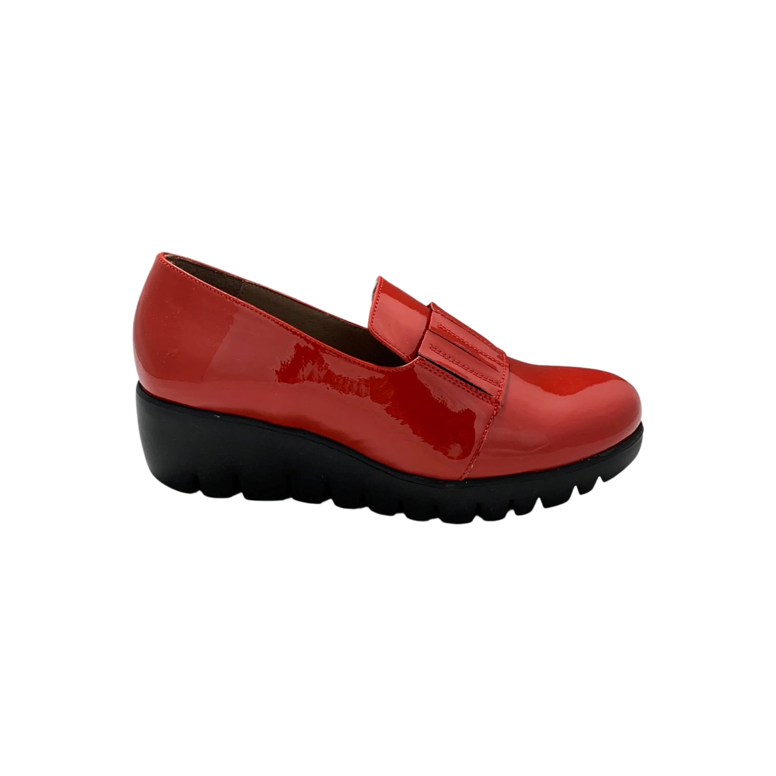 C33281 Red Patent Platform Loafer