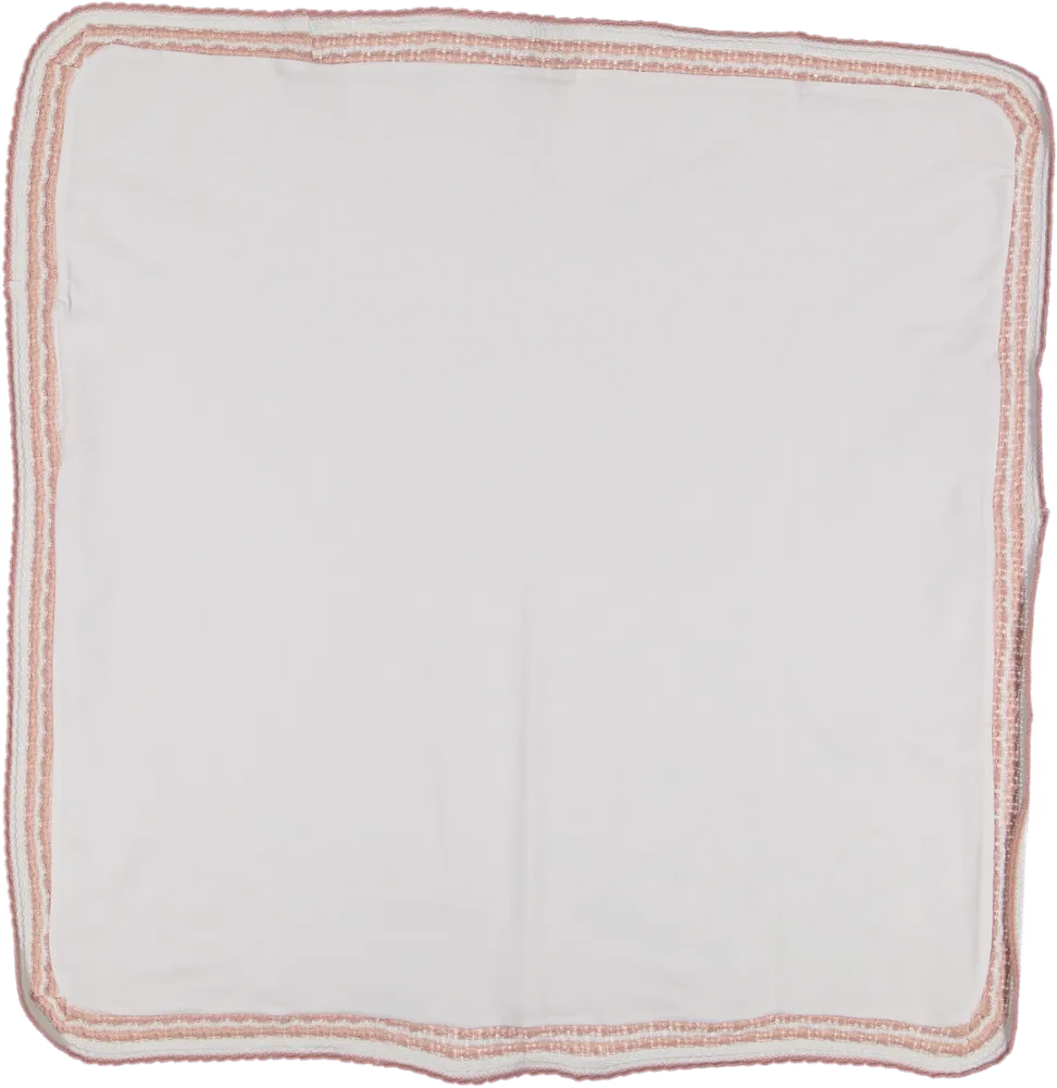 CJ30009-RCV BLANKET-White/Rose