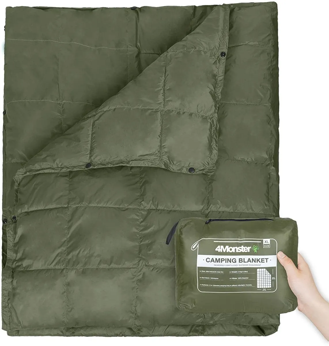 Couverture de camping en coton 450g / 510g 4Monster - Camping Blanket