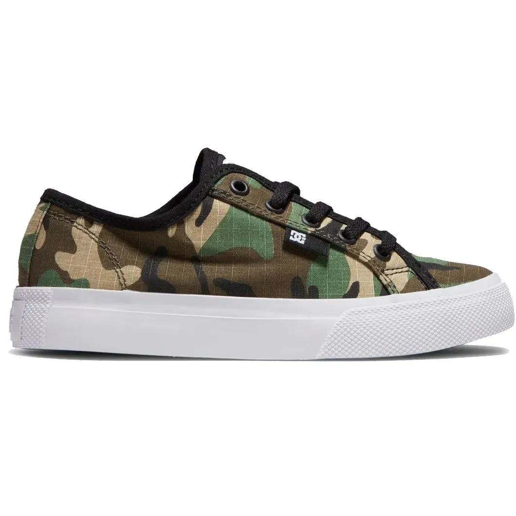 DC Manual Kids Skate Shoes - Black/Camo