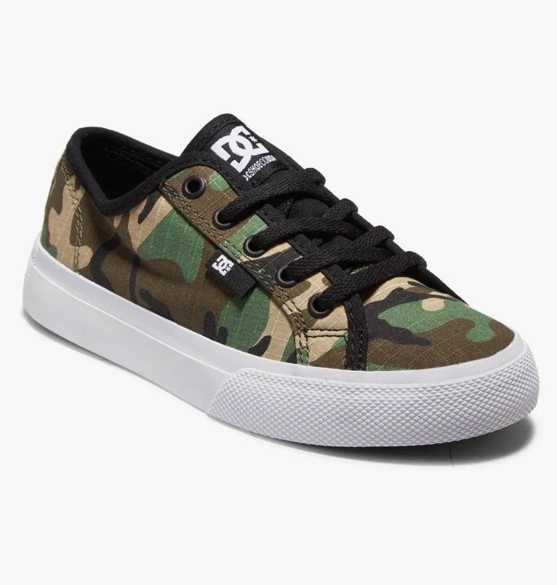 DC Manual Kids Skate Shoes - Black/Camo