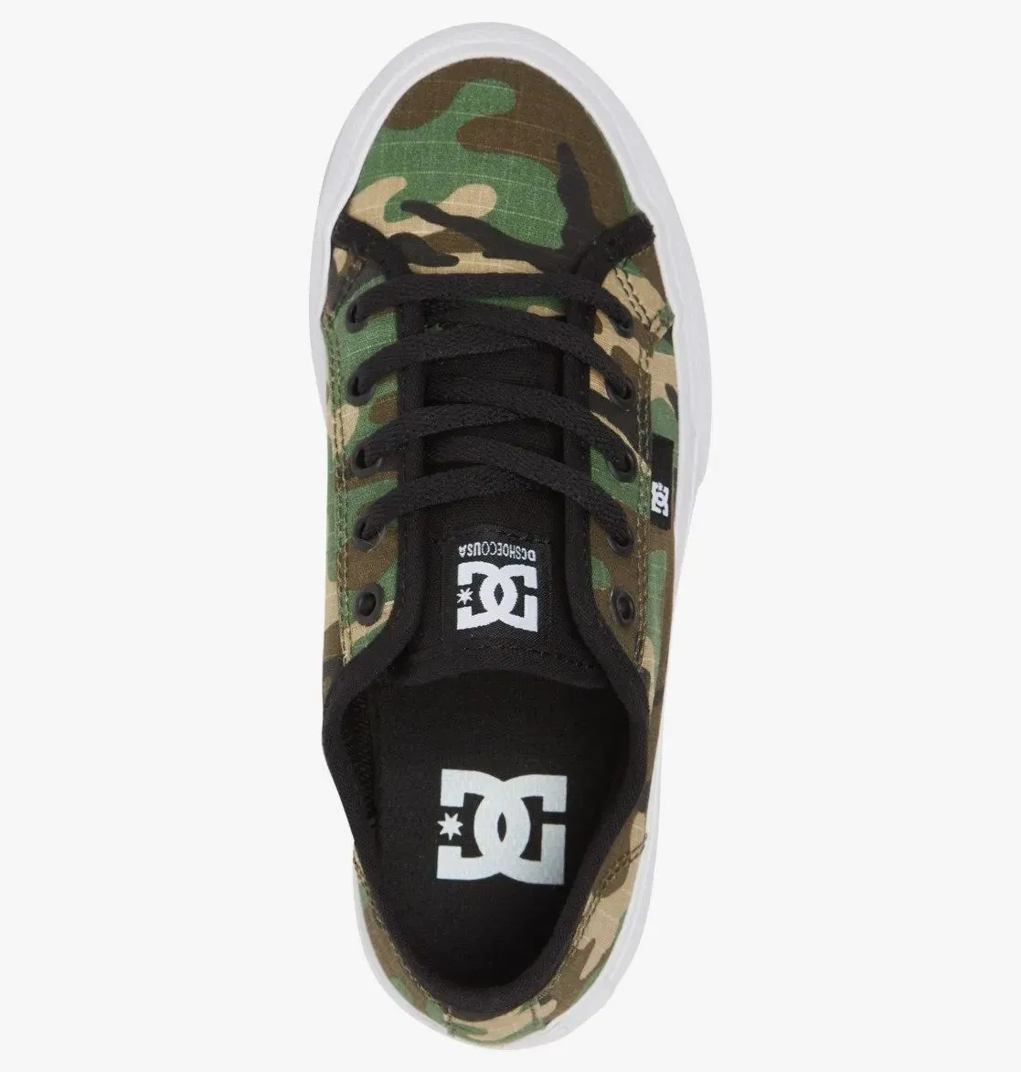 DC Manual Kids Skate Shoes - Black/Camo