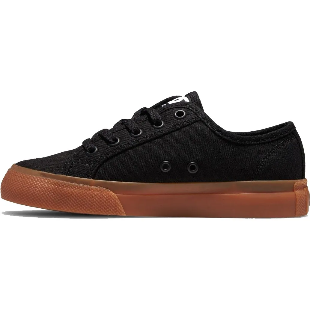 DC Manual Kids Skate Shoes - Black/Gum