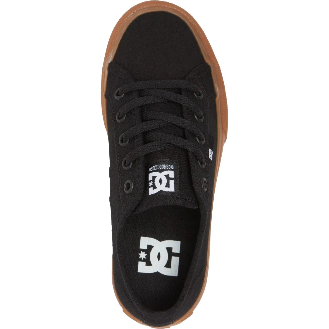 DC Manual Kids Skate Shoes - Black/Gum