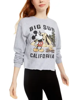 Disney Junior's Mickey Mouse Big Sur Long Sleeved Graphic T-Shirt Gray Size X-Large