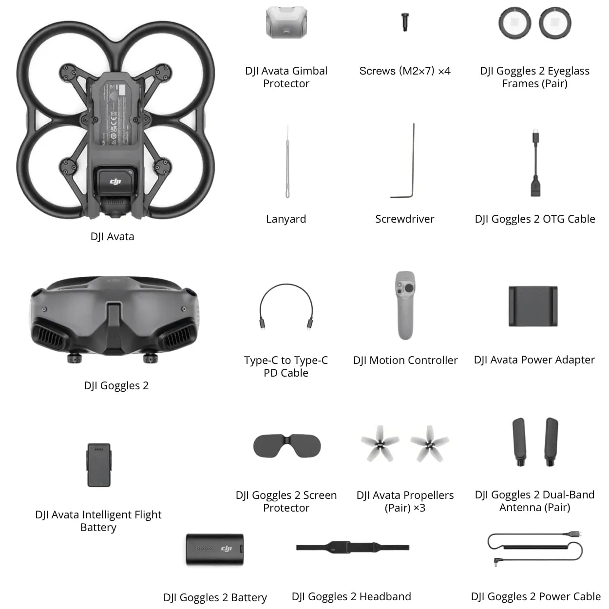 DJI Avata Drone Pro-View Combo Bundle with DJI Motion Controller/Goggles 2