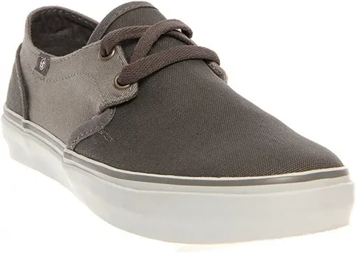 DVS Kids Skate Shoes Ragtop Grey Canvas Youth