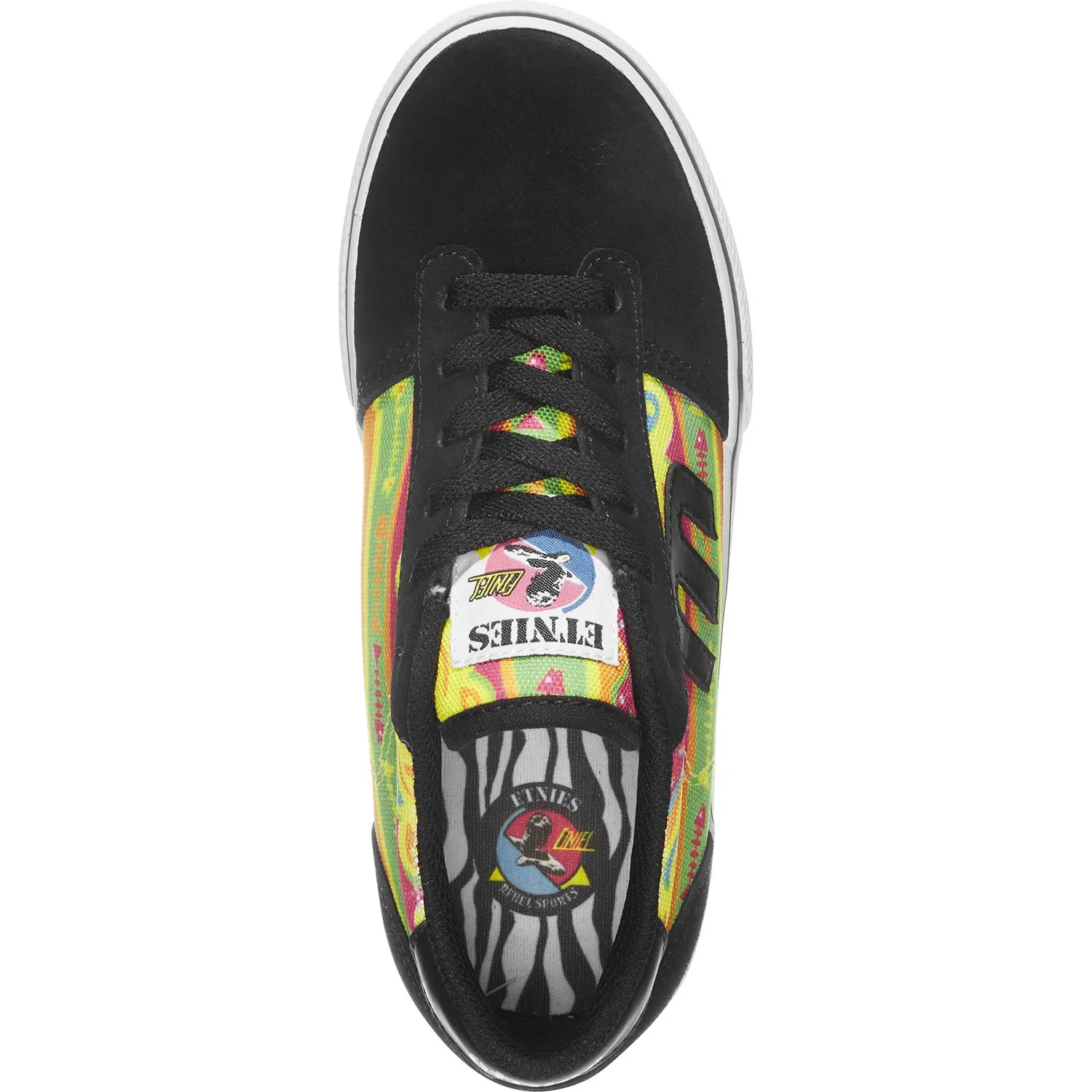 Etnies Kids Cali-Vulc Skate Shoes - Black/Print