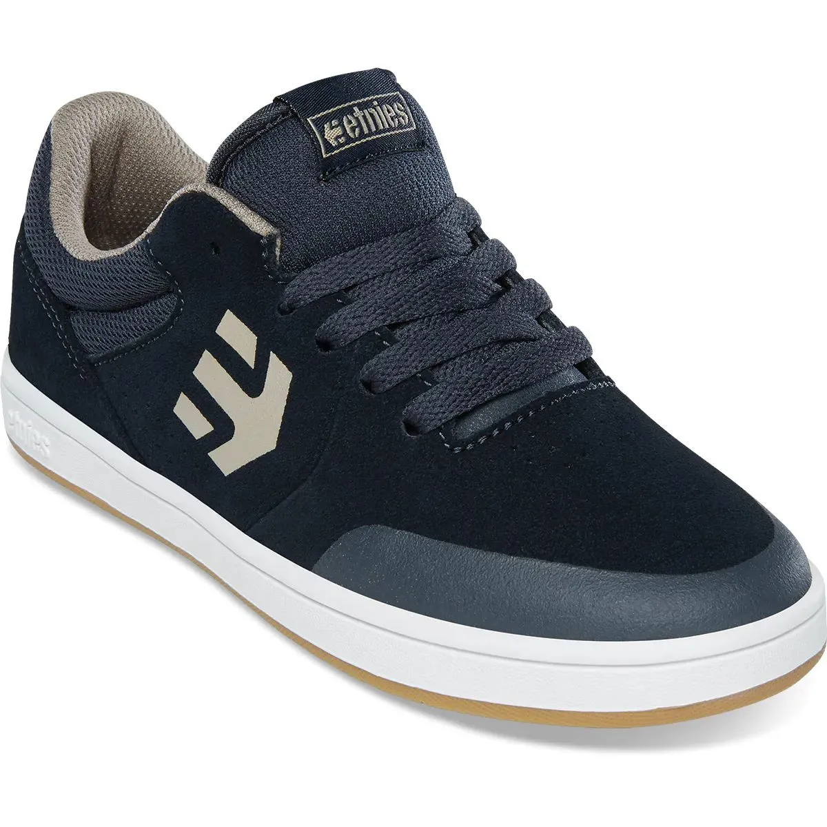 Etnies Marana Kids Skate Shoes - Navy/Tan