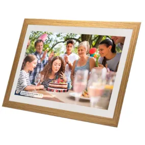 Frameo 15.6 Smart WiFi Digital Photo Frame White Oak