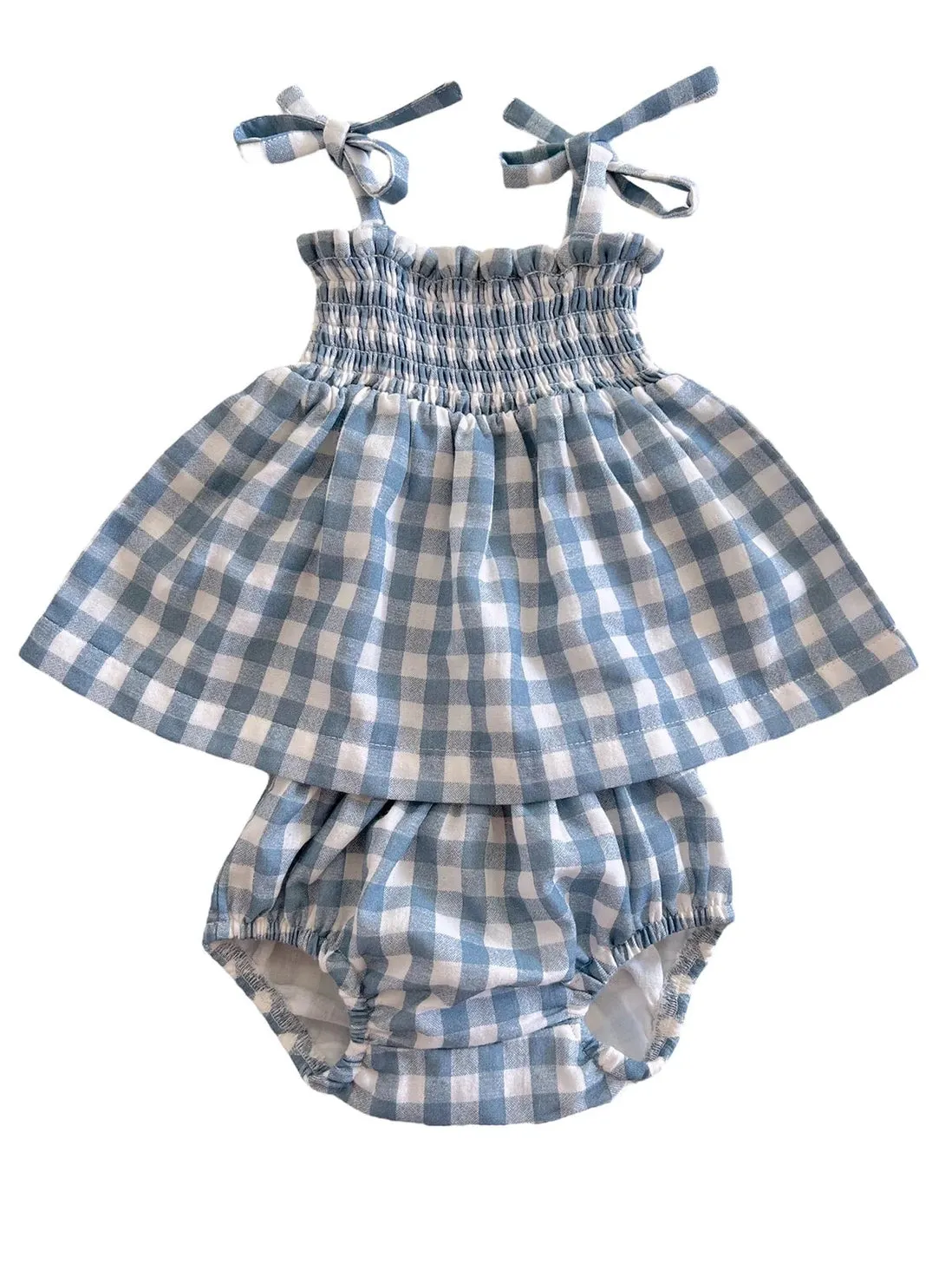 Gingham Baby Set