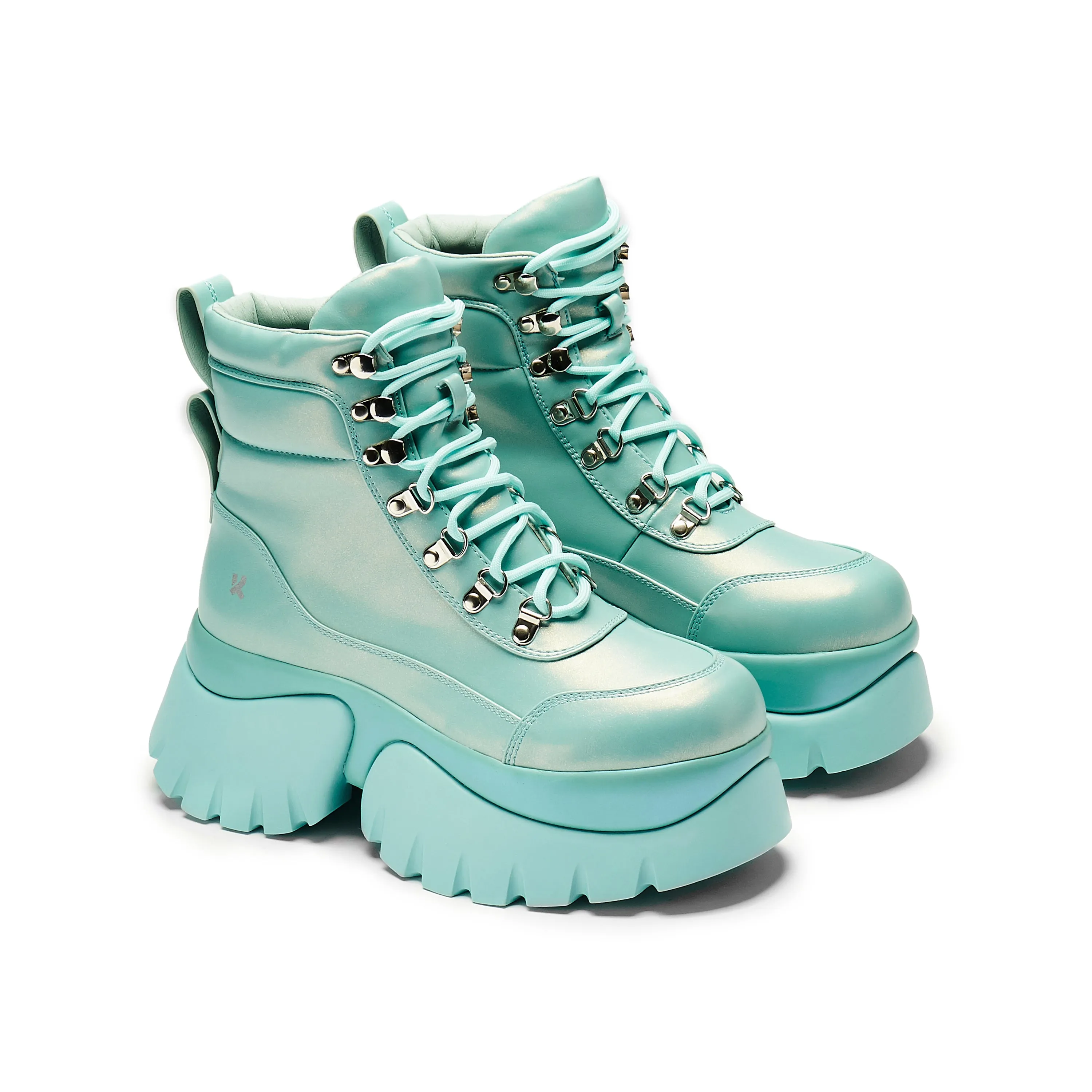 Gooey Baby Blue 'Monster' Platform Boots