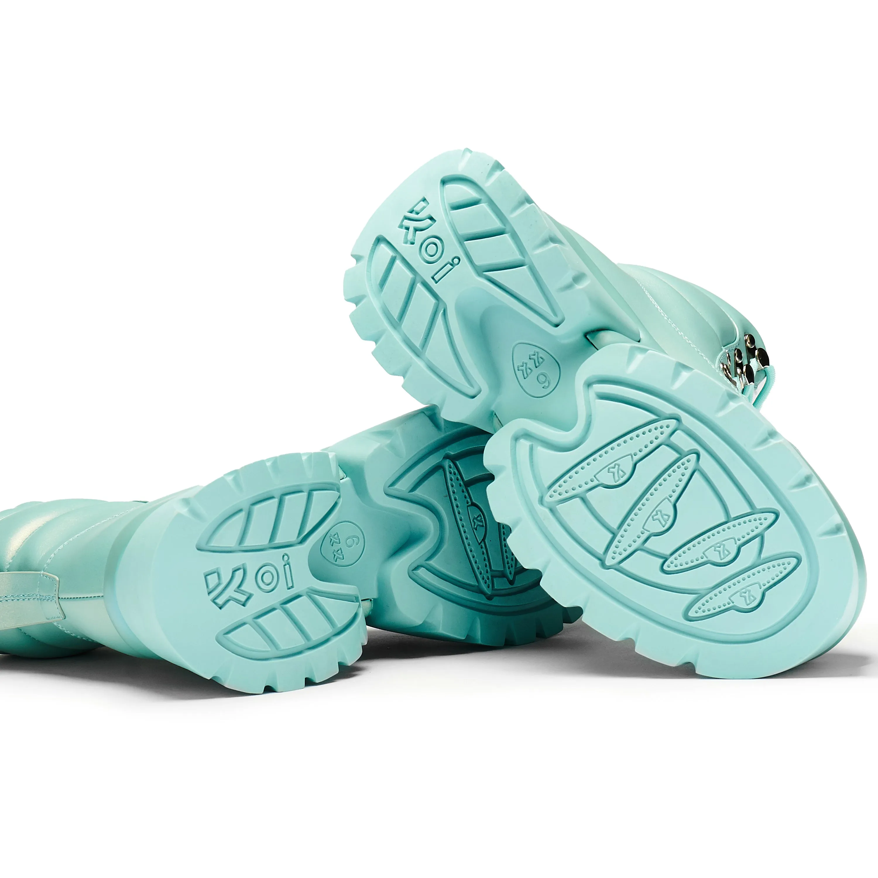 Gooey Baby Blue 'Monster' Platform Boots