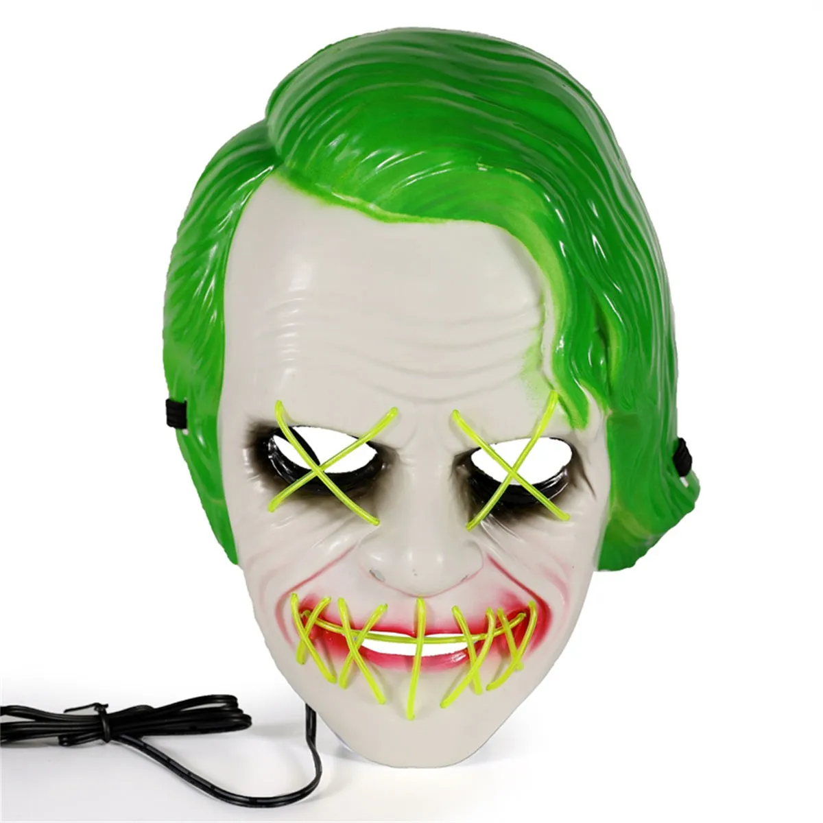 Green Joker LED Mask