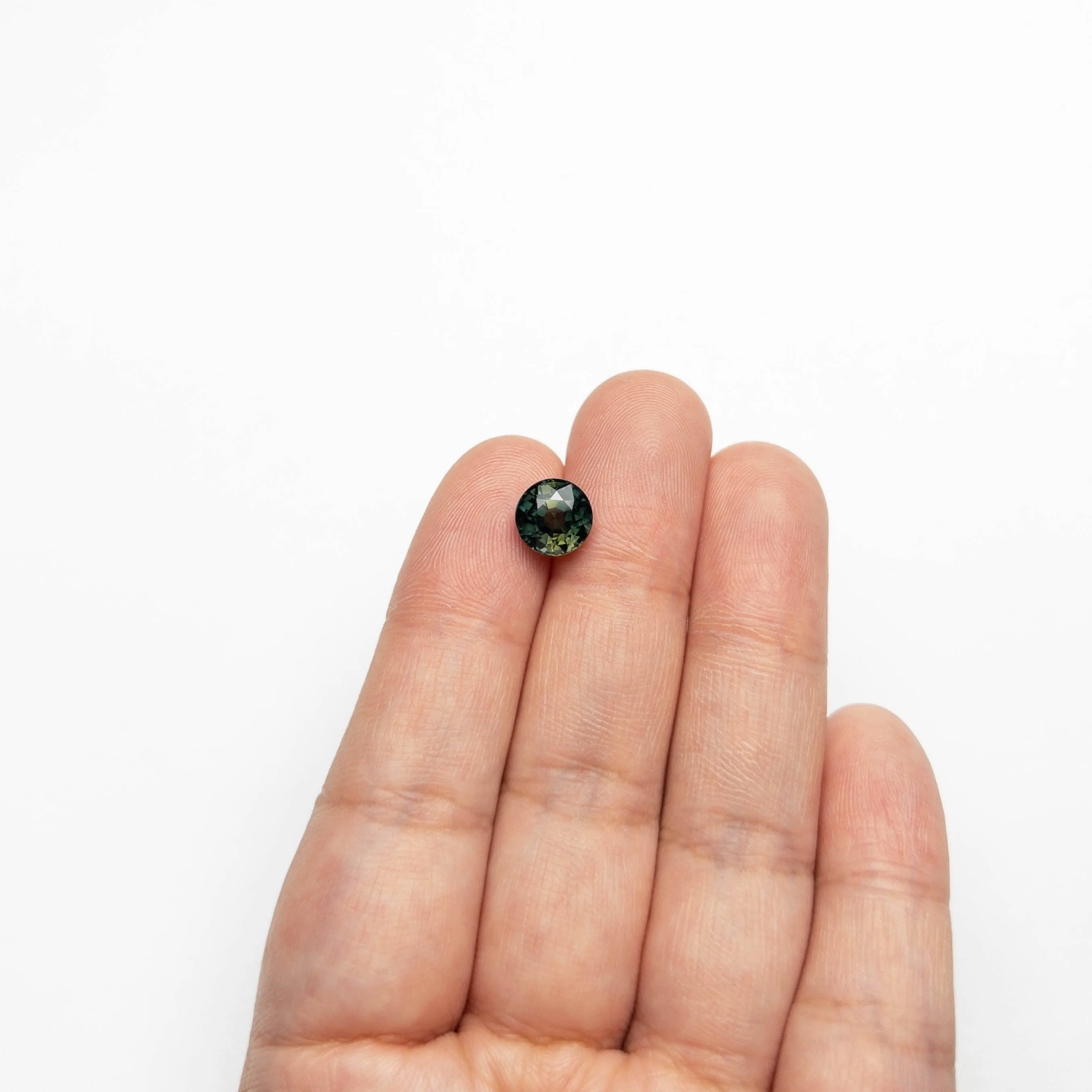 Green/Teal Brilliant Sapphire - 3.14ct Round