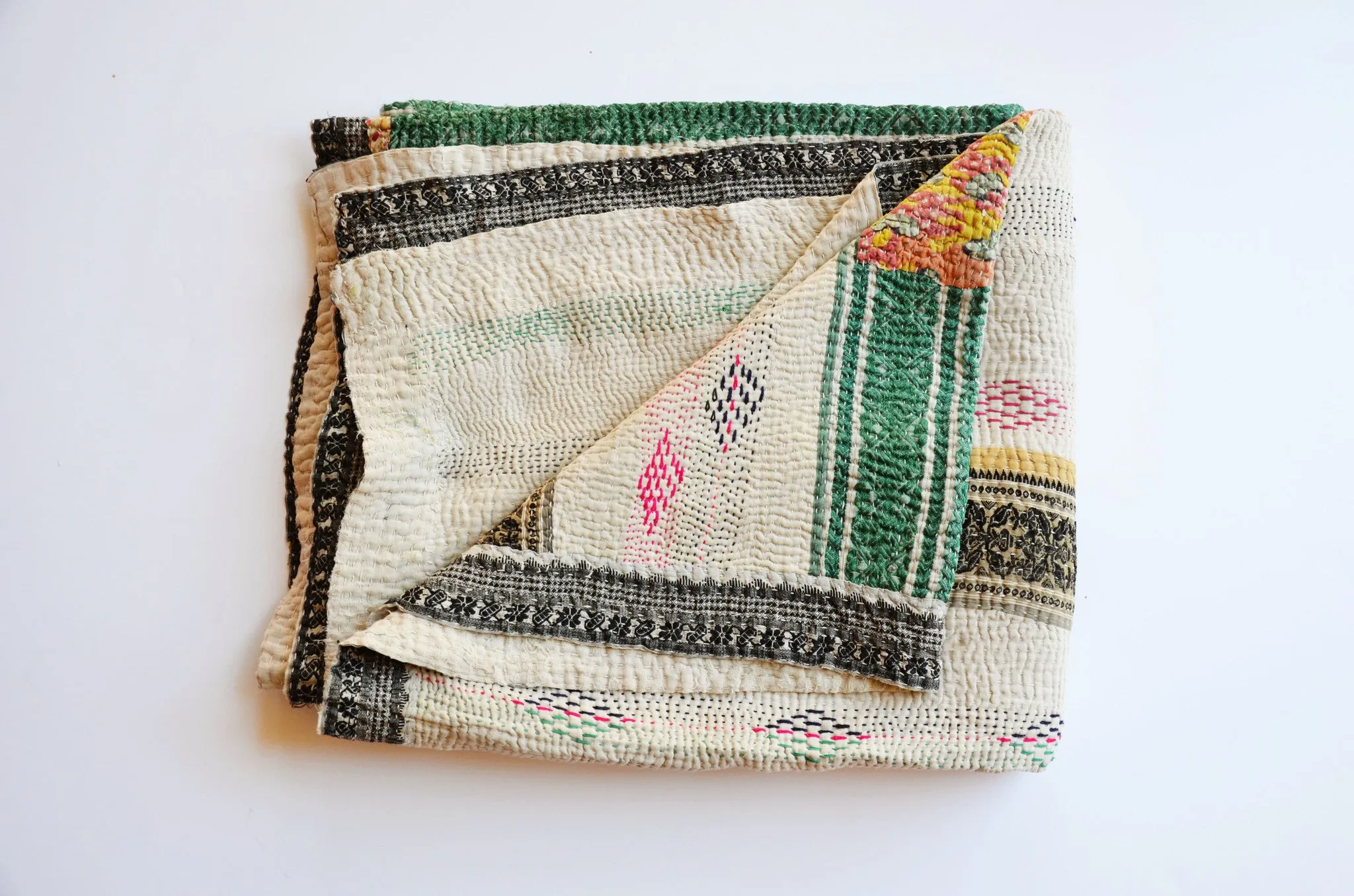 Hand Crafted Vintage Kantha Throw C