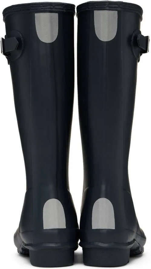 Hunter Kids Navy Original Big Kids Rain Boots