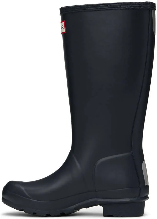 Hunter Kids Navy Original Big Kids Rain Boots