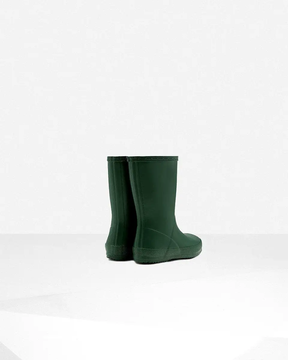 Hunter Original Kids First Classic Rain Boots Green